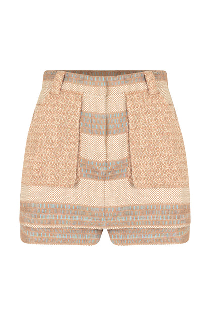 Shorts-Saia Bodrum Azul Bebê