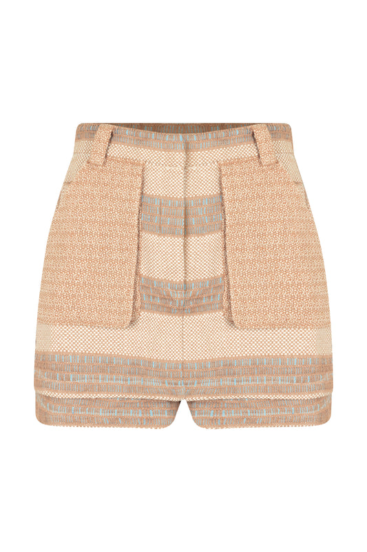 Shorts-Saia Bodrum Azul Bebê
