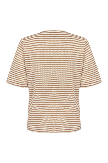 Camiseta Stripes Beige