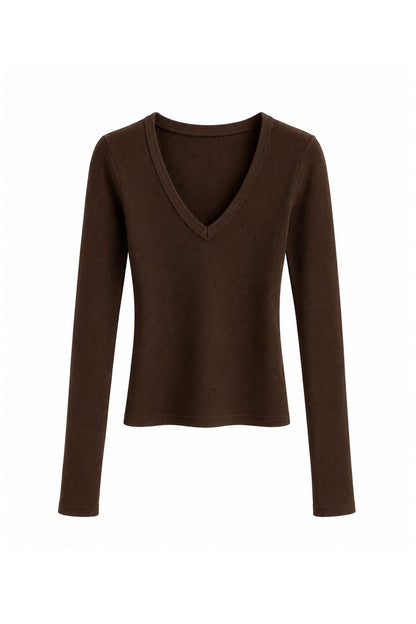 Blusa San Diego Manga Longa Marrom