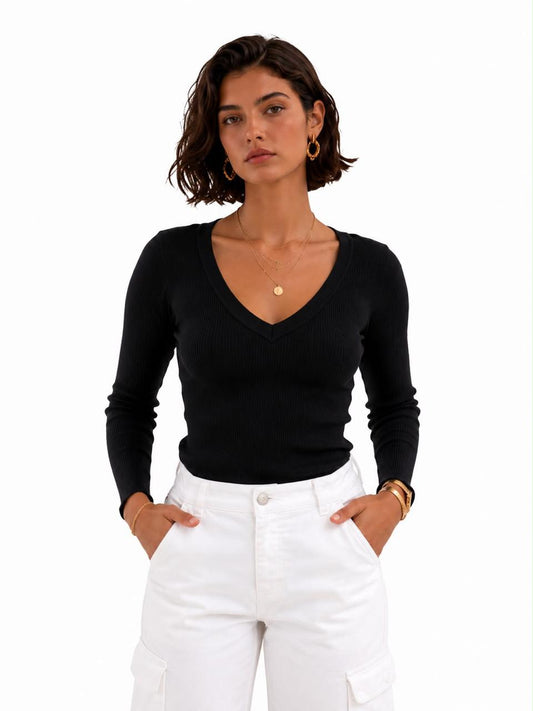 Blusa San Diego Manga Longa Preto